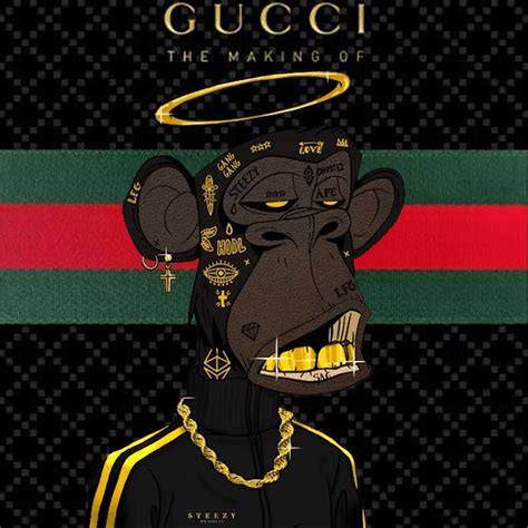 collezione ape gucci|Gucci and Bored Ape Yacht Club collaborates to merge high.